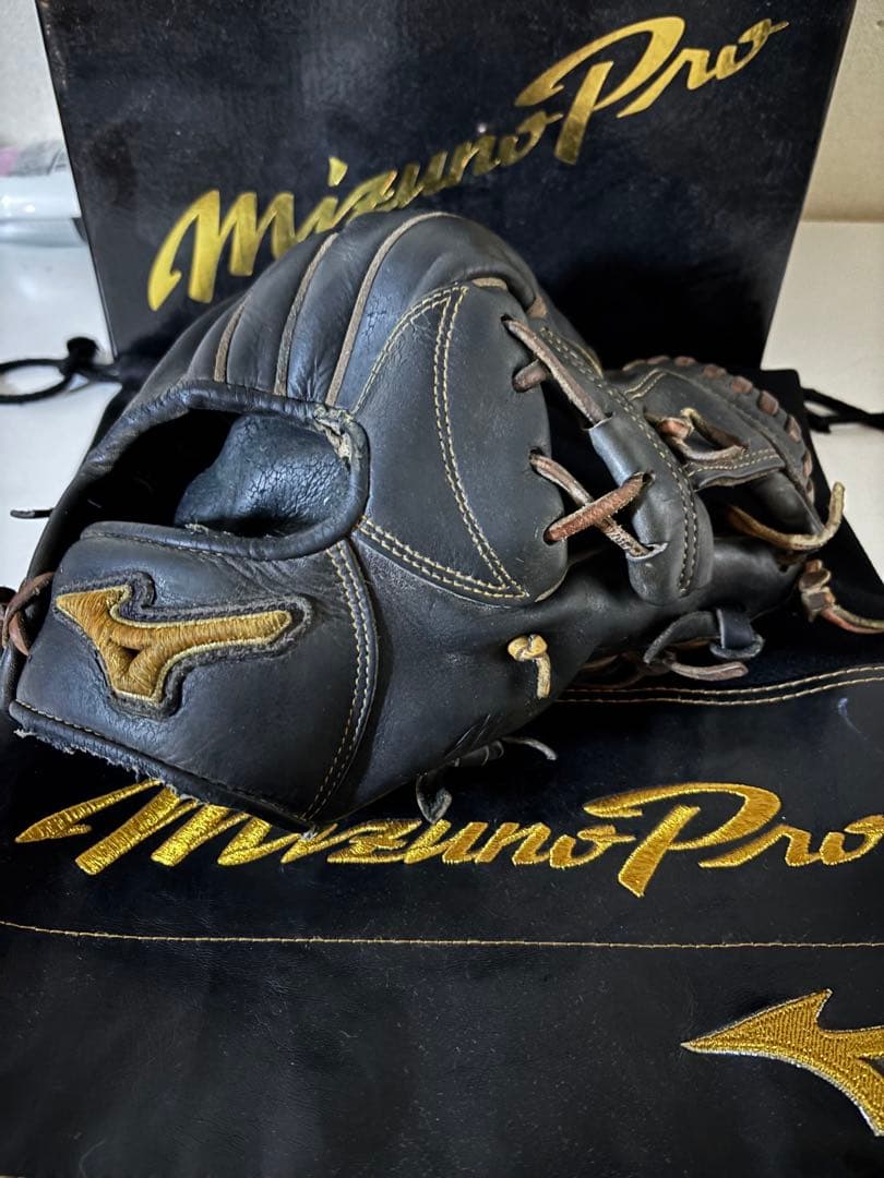 Mizuno グローブ硬式 右投げ用 ブラック