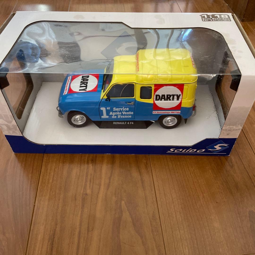 SOLIDO Renault 4 DARTY 1/18 ミニカー