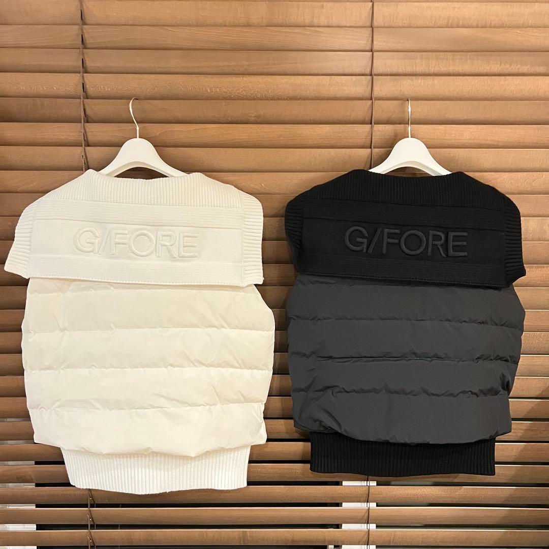 【黒S】G/FORE ジーフォア ゴルフ レディース ダウンベスト