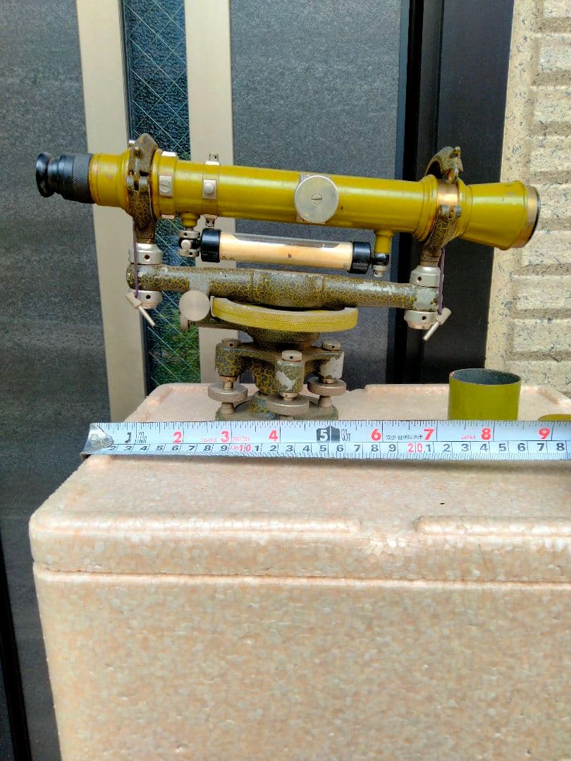 レベル　高さ出し　測量　昭和　当時物　コレクション骨董品　建築工事