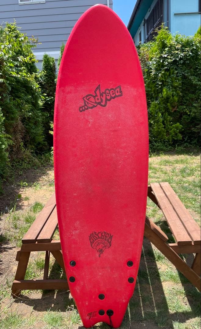 Mayhem&Odysea 6’0ソフトボード　オレンジ黒グラデーション