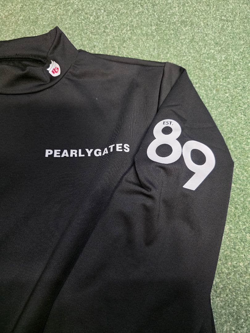 初売値下❤　PEARLY GATES ブラック長袖シャツ　裏起毛冬用　6号XL