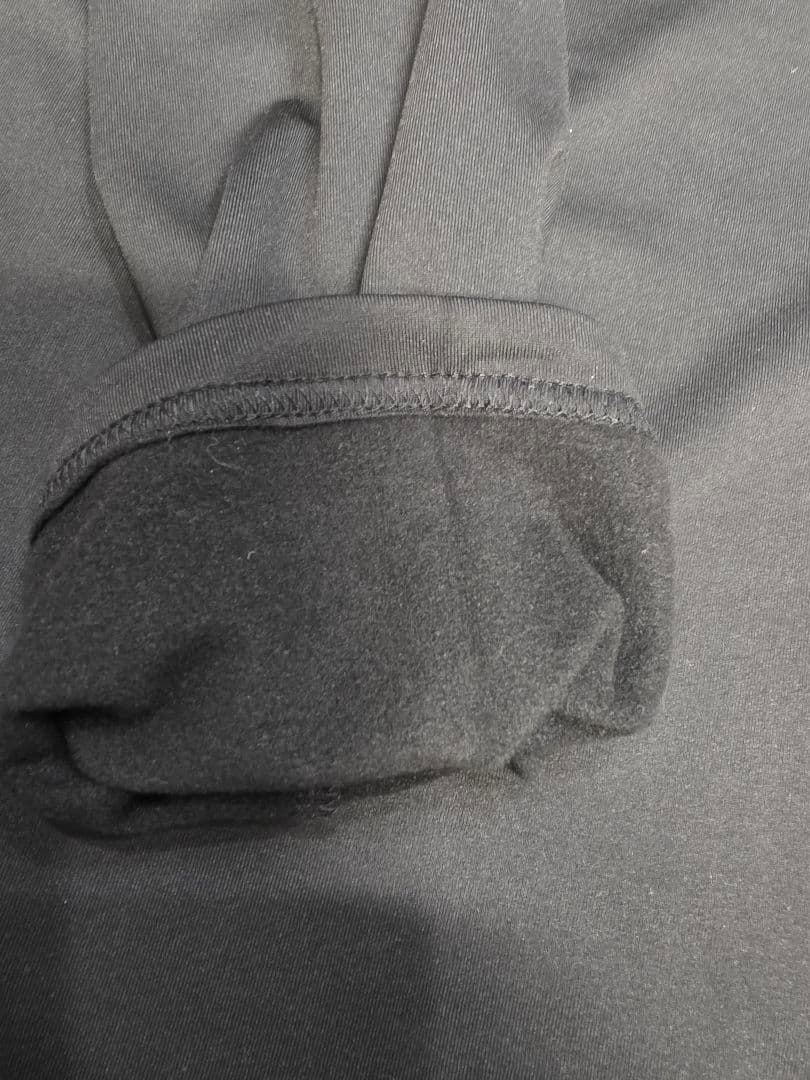 初売値下❤　PEARLY GATES ブラック長袖シャツ　裏起毛冬用　6号XL