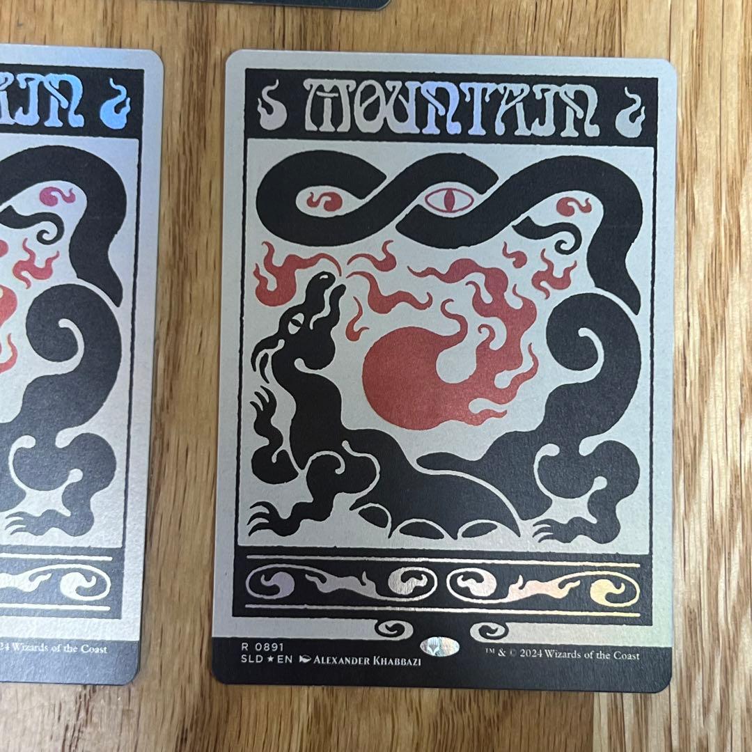 MTG secret lair 山2枚　島1枚