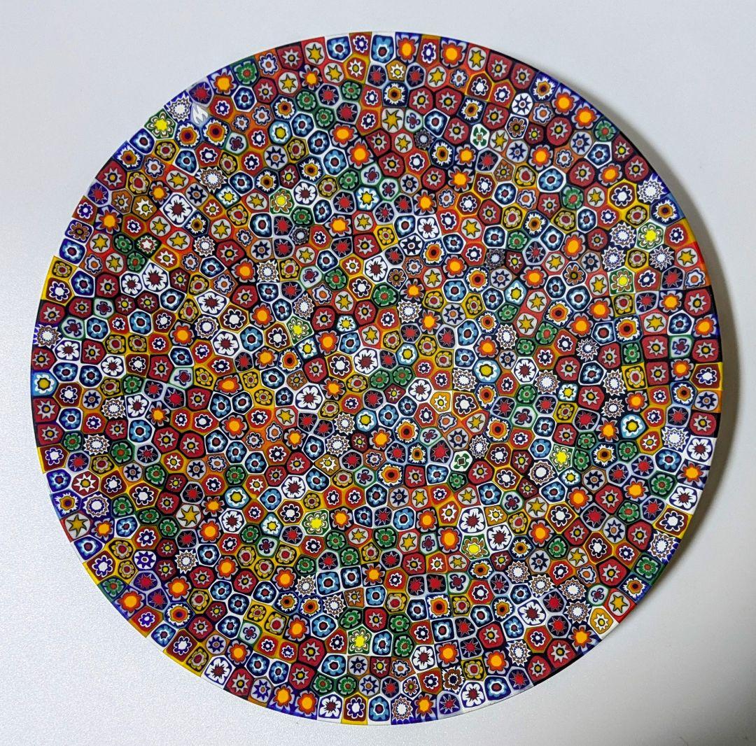 ベネチアングラス　ミルフィオリ　ムラーノ エルコーレモレッティ　ベネチアンガラス