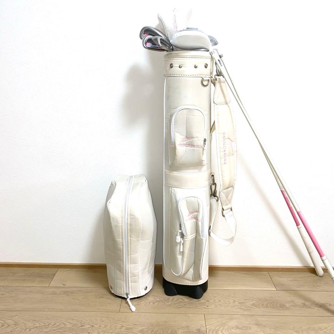 格安☆レディース用ゴルフクラブセット ワールドイーグル☆キャディバッグ付☆初心者