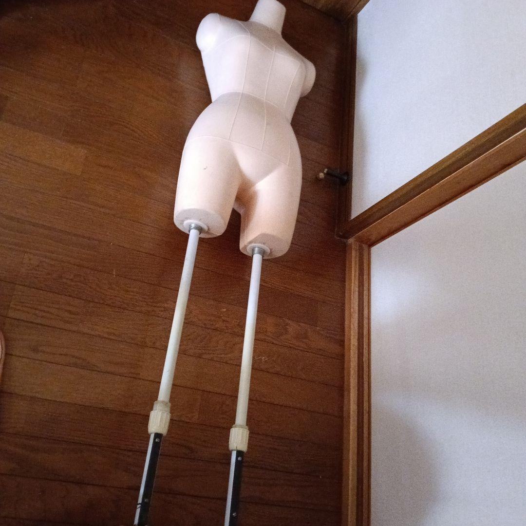 着付け練習マネキン 高さ調整可能165センチ対応 下のネジで高さは調整でします。