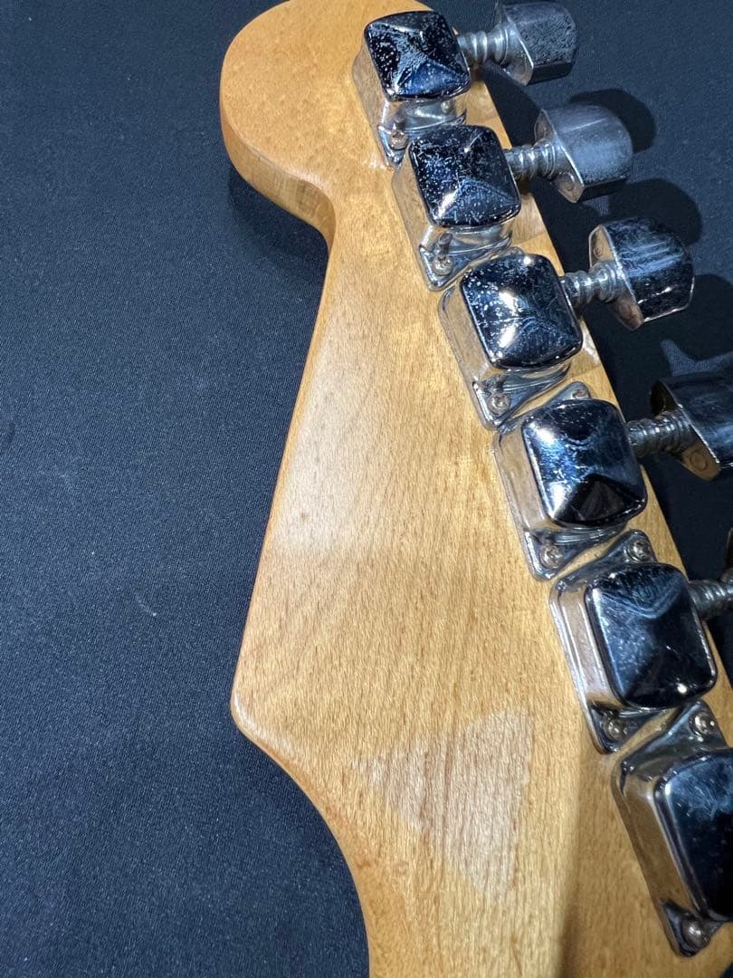 国産　ジャガード　バーズアイメイプル　ネック　ワンピース