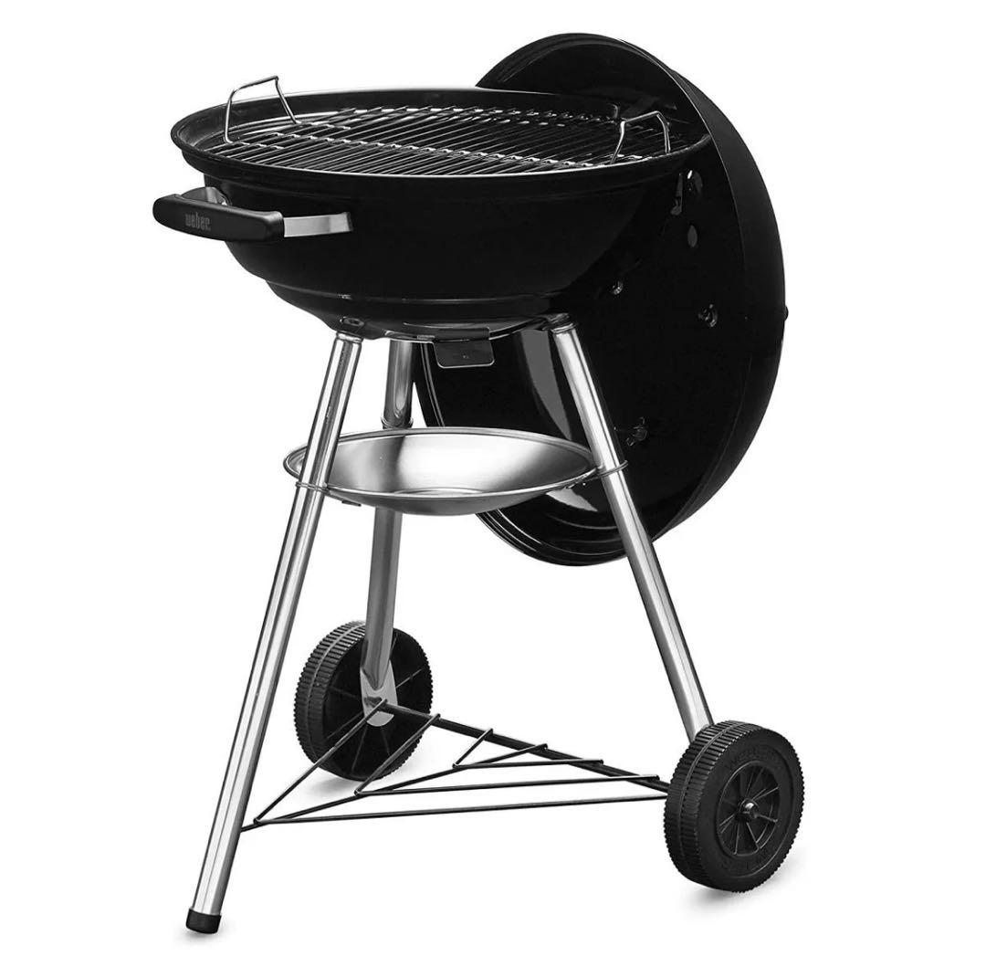 h767新品　Weber コンパクトケトル　チャコールグリル47cm 温度計付き