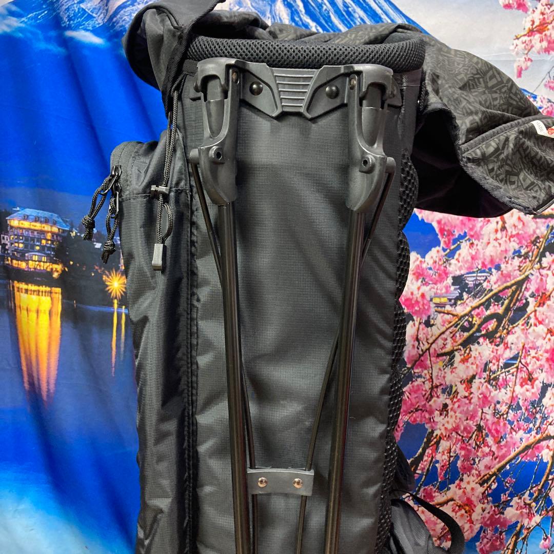 寶BU-1105 美品 ニューエラ スタンド式 キャディバッグ ブラック迷彩