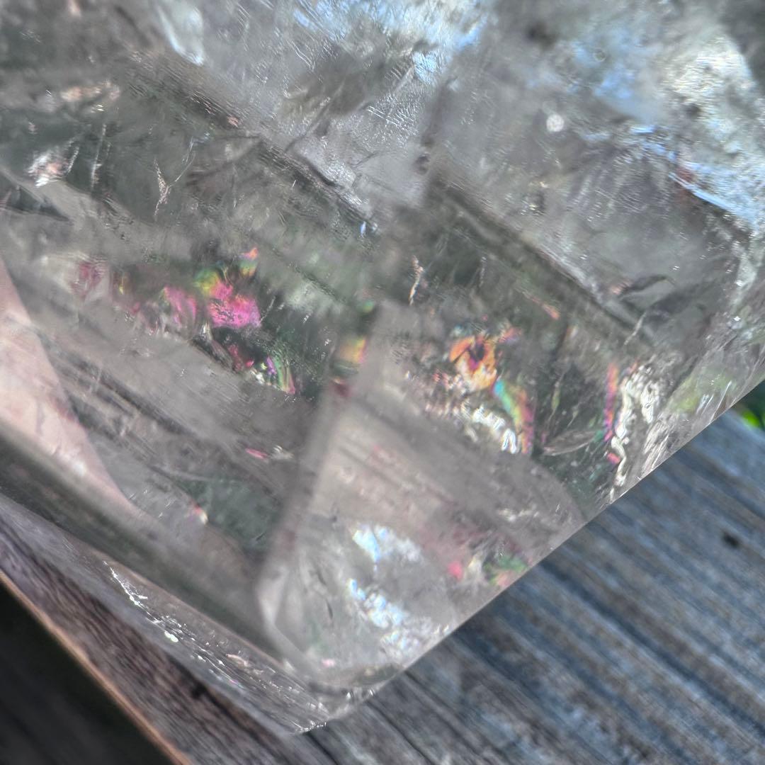 クォーツインクォーツ　フリーフォーム　虹　ファントム多数