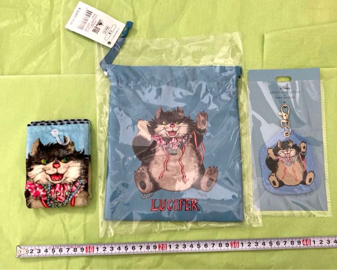 ルシファー　タオル　巾着　キーチェーン　シンデレラ　猫　新品