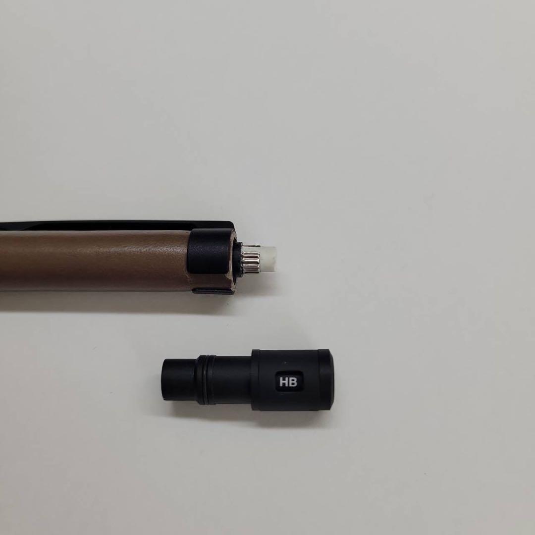 ラダイト　テックドロー　2 革軸　キャメル　シャーペン　Luddite　本革