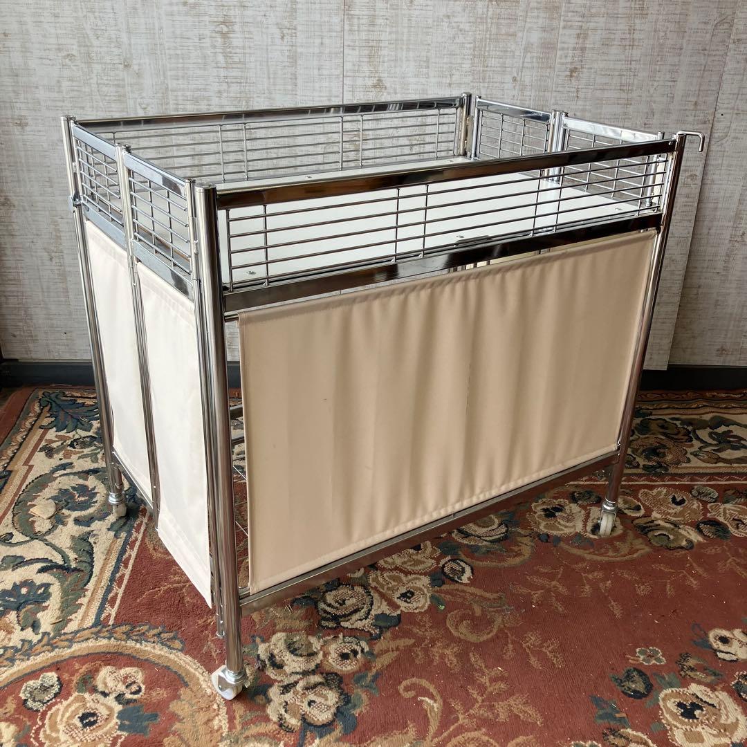 店舗什器 中折れ式ワゴン W900 店舗用品 陳列什器 販売ワゴン セールワゴン