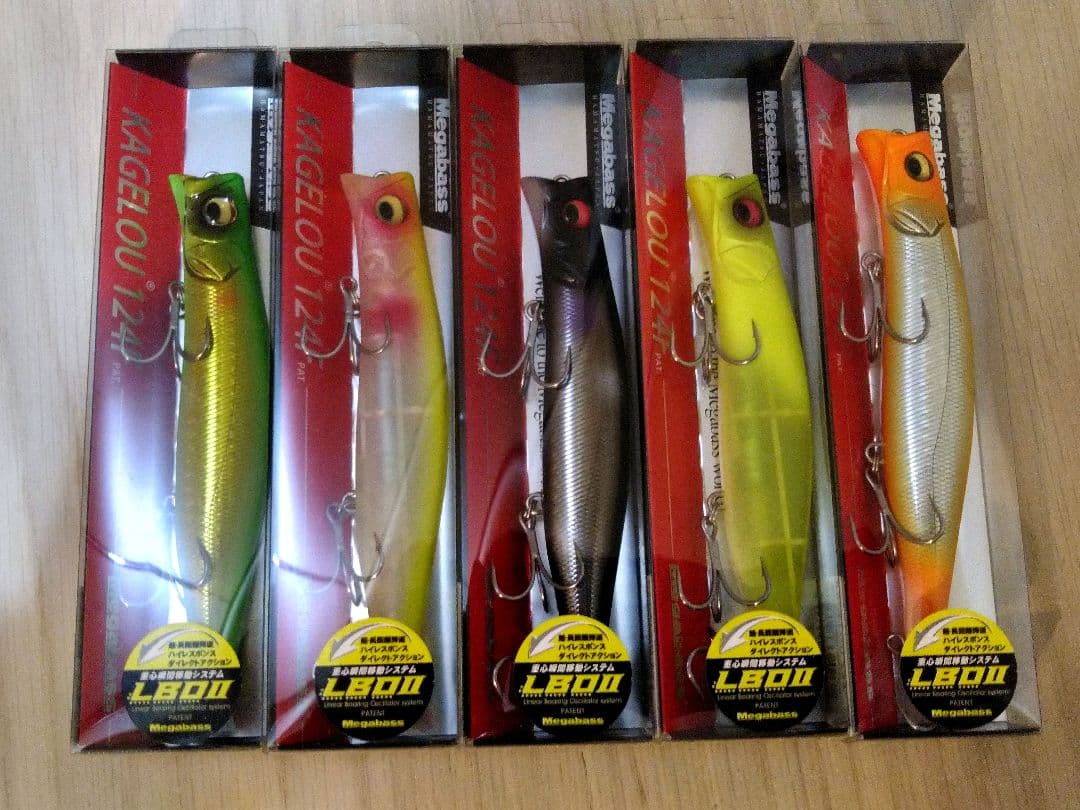 メガバス　カゲロウ124F　ジョインターオリカラ　未使用５個セット