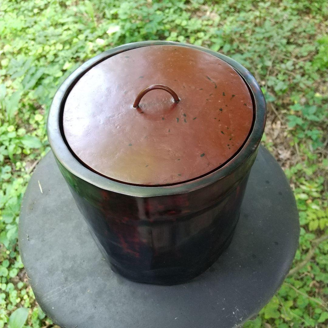 新品未使用 竹製の根来塗 水差し