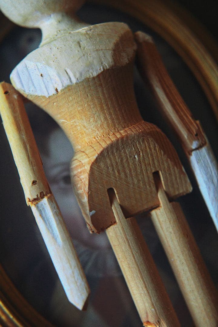 アンティーク ペグドール 木製人形 ウッデンドール コケシ