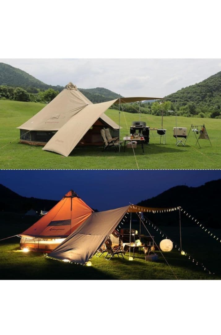 KINGCAMPベルテント　タープ付き！