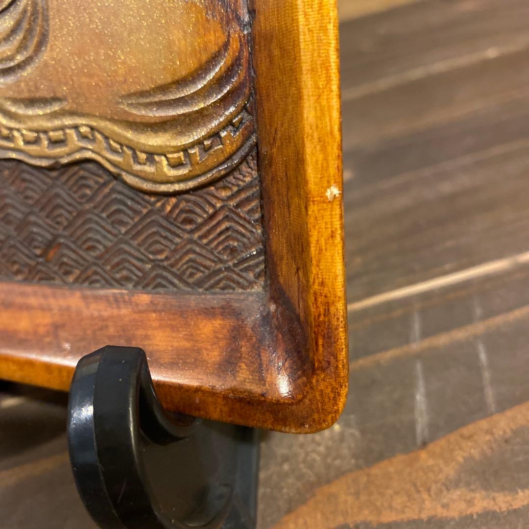 木彫り　お盆　骨董　古道具　置き物