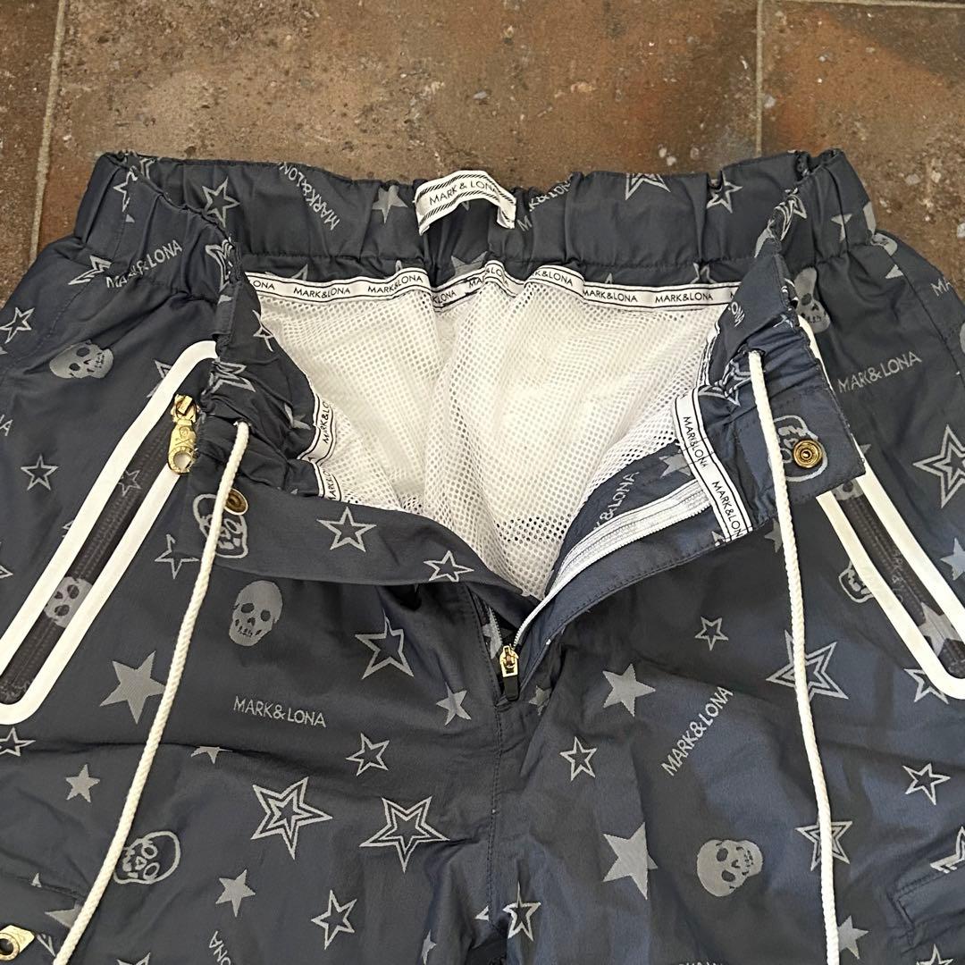 MARK&LONA レインウェア　セットアップジャケット パンツ 4way 総柄