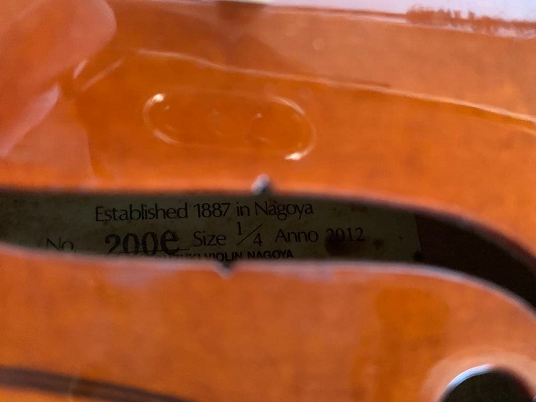 専用出品 SUZUKI バイオリン No200e 1/4 スズキ弓 肩当て 松脂