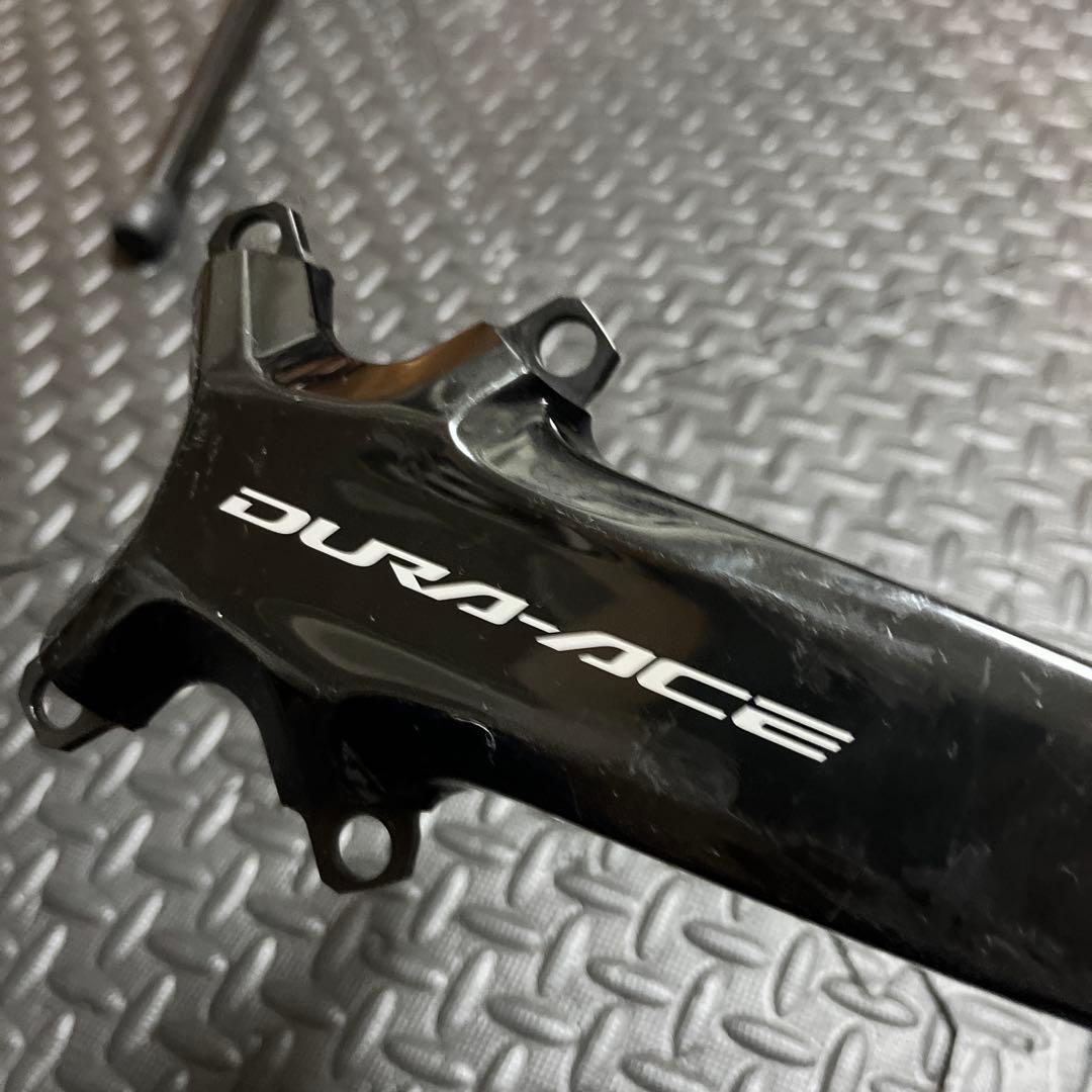 右デュラエース 左アルテグラ クランクアームセット 165mm