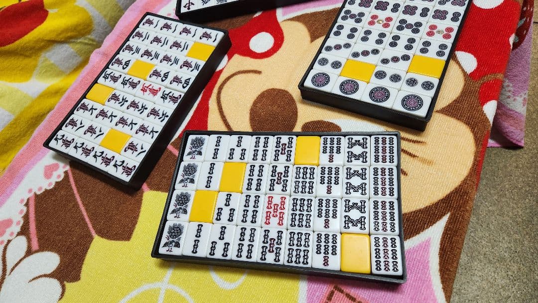 特大 麻雀牌一式 マージャンパイ 麻雀一式 Ｌサイズ まーじゃんぱい Lサイズ