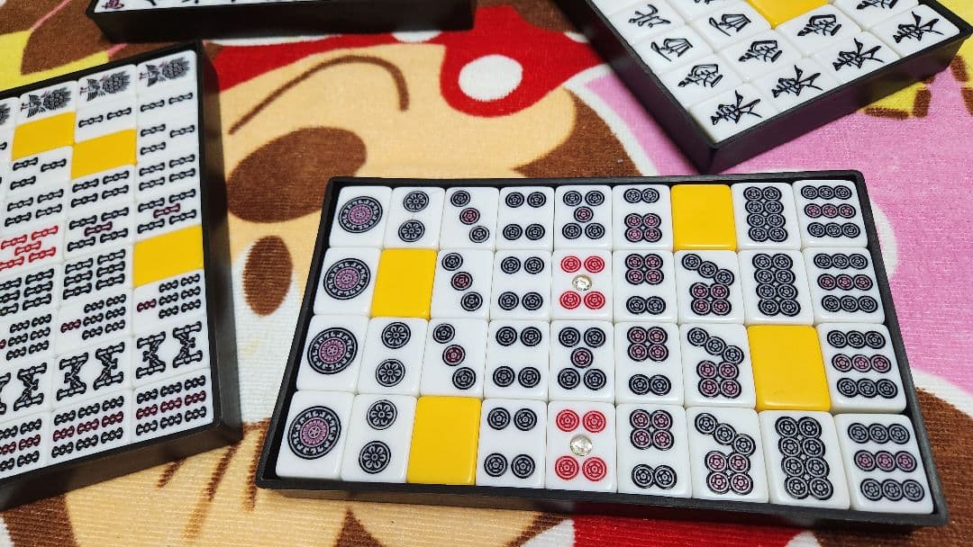 特大 麻雀牌一式 マージャンパイ 麻雀一式 Ｌサイズ まーじゃんぱい Lサイズ