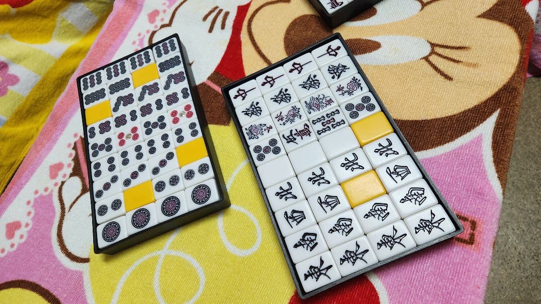 特大 麻雀牌一式 マージャンパイ 麻雀一式 Ｌサイズ まーじゃんぱい Lサイズ