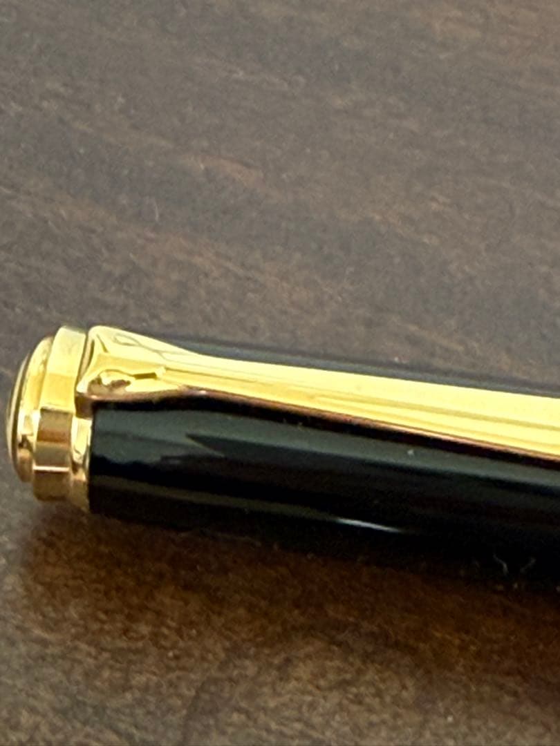 ペリカン 万年筆 スーベレーン M1000 18C-750 緑縞 中字　レア美品