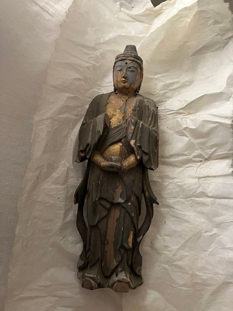 アンティーク　骨董　木彫　仏像　千手観音菩薩？　古美術