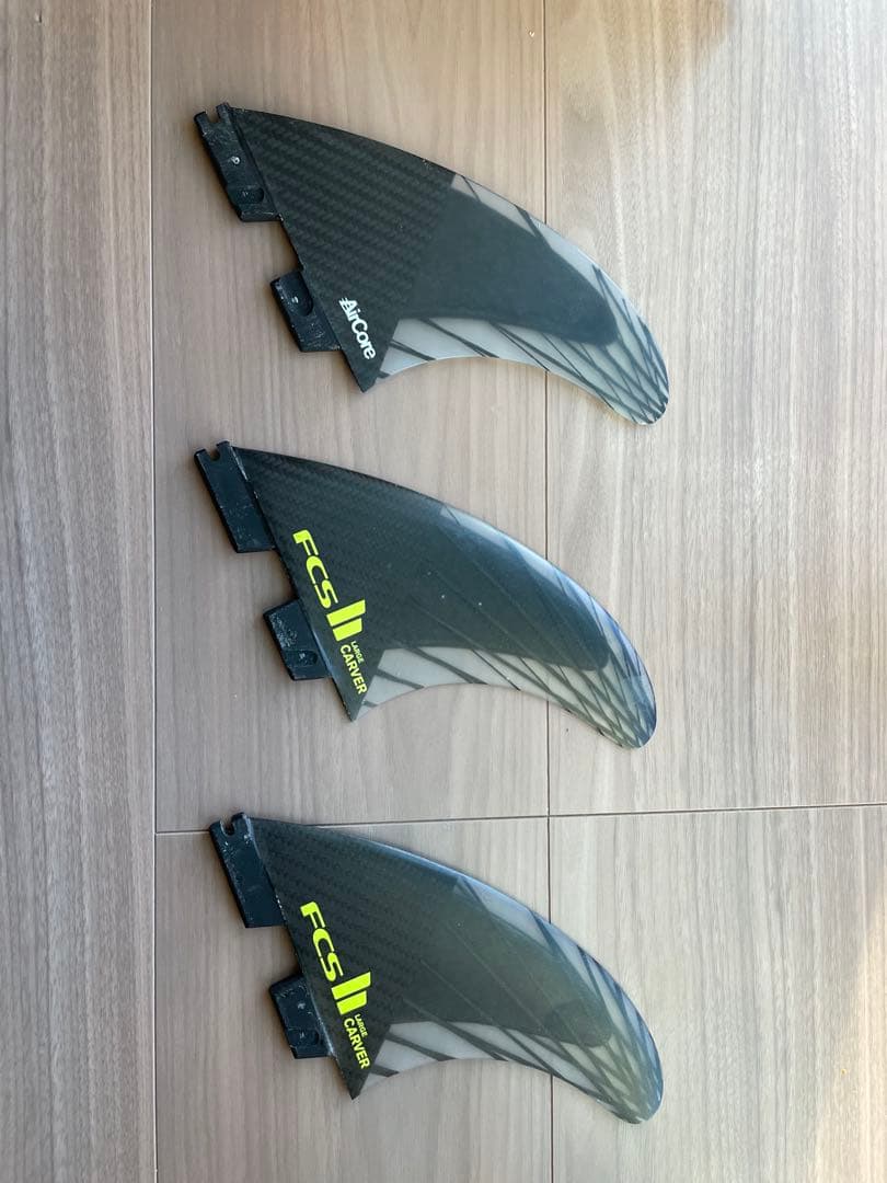 FCS2 フィン CARVER PC CARBON TRI FINS Lサイズ
