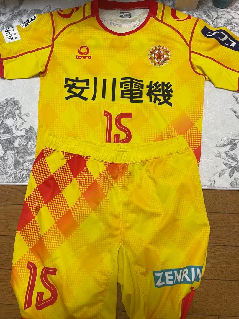 サッカー ギラヴァンツ北九州 2018 ホームユニ　上下　 野口航選手　着用済