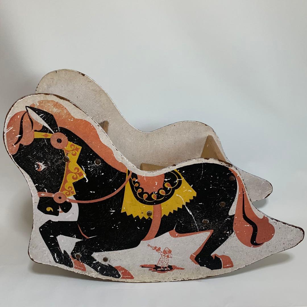 USAヴィンテージ　木製木馬