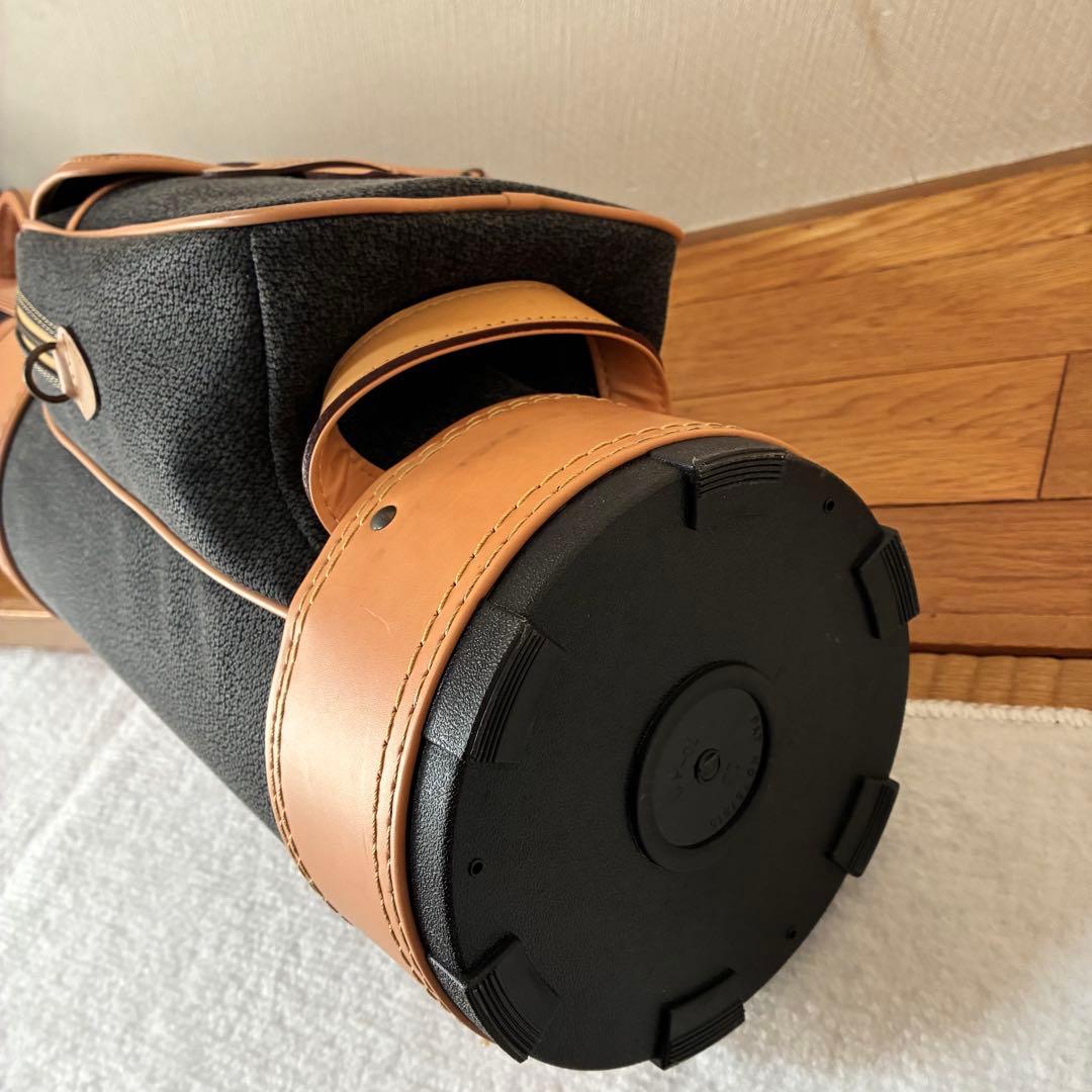 デッドストック貴重Black & White キャディバッグ 本革　7型