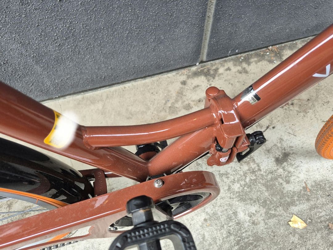 未使用に近い美品★ボルディ 折りたたみ自転車 シマノ製6段変速 26インチ★取説