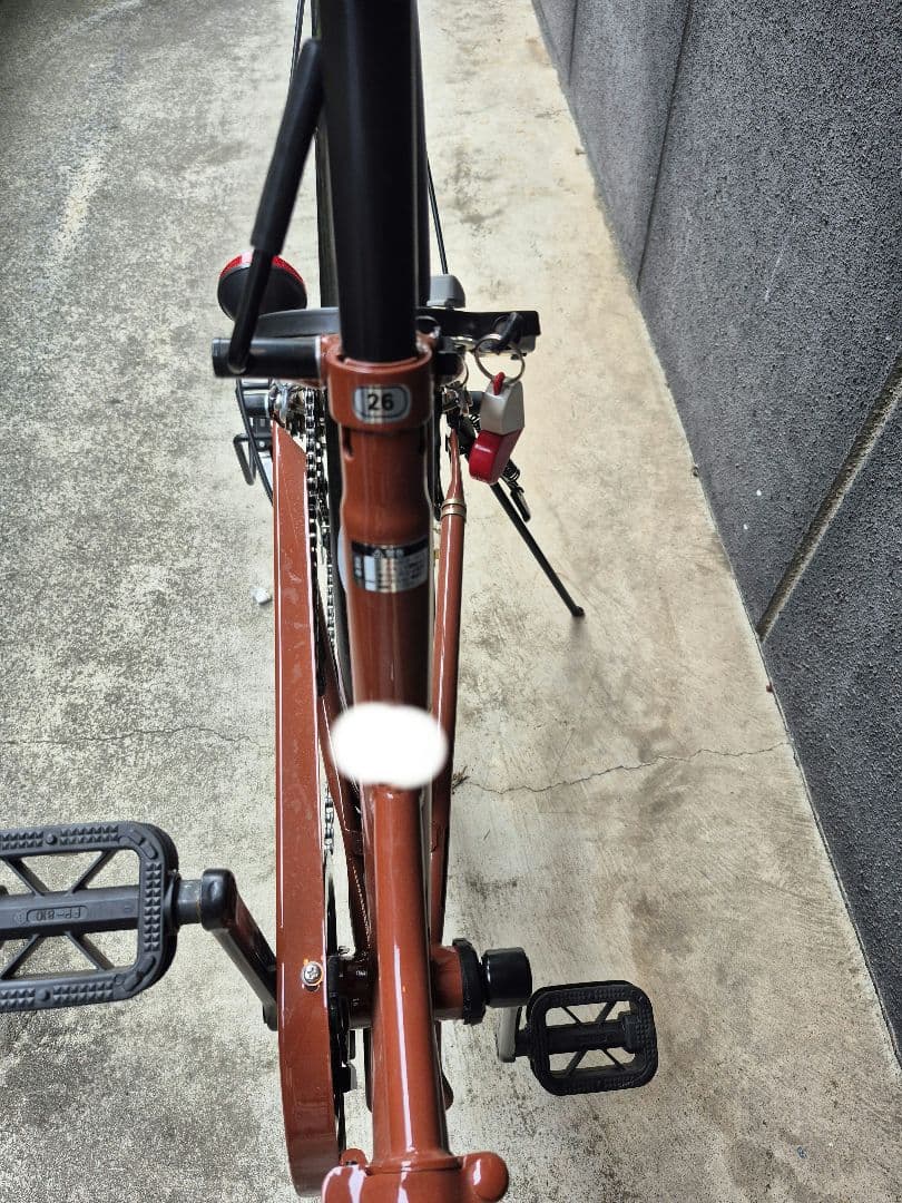 未使用に近い美品★ボルディ 折りたたみ自転車 シマノ製6段変速 26インチ★取説