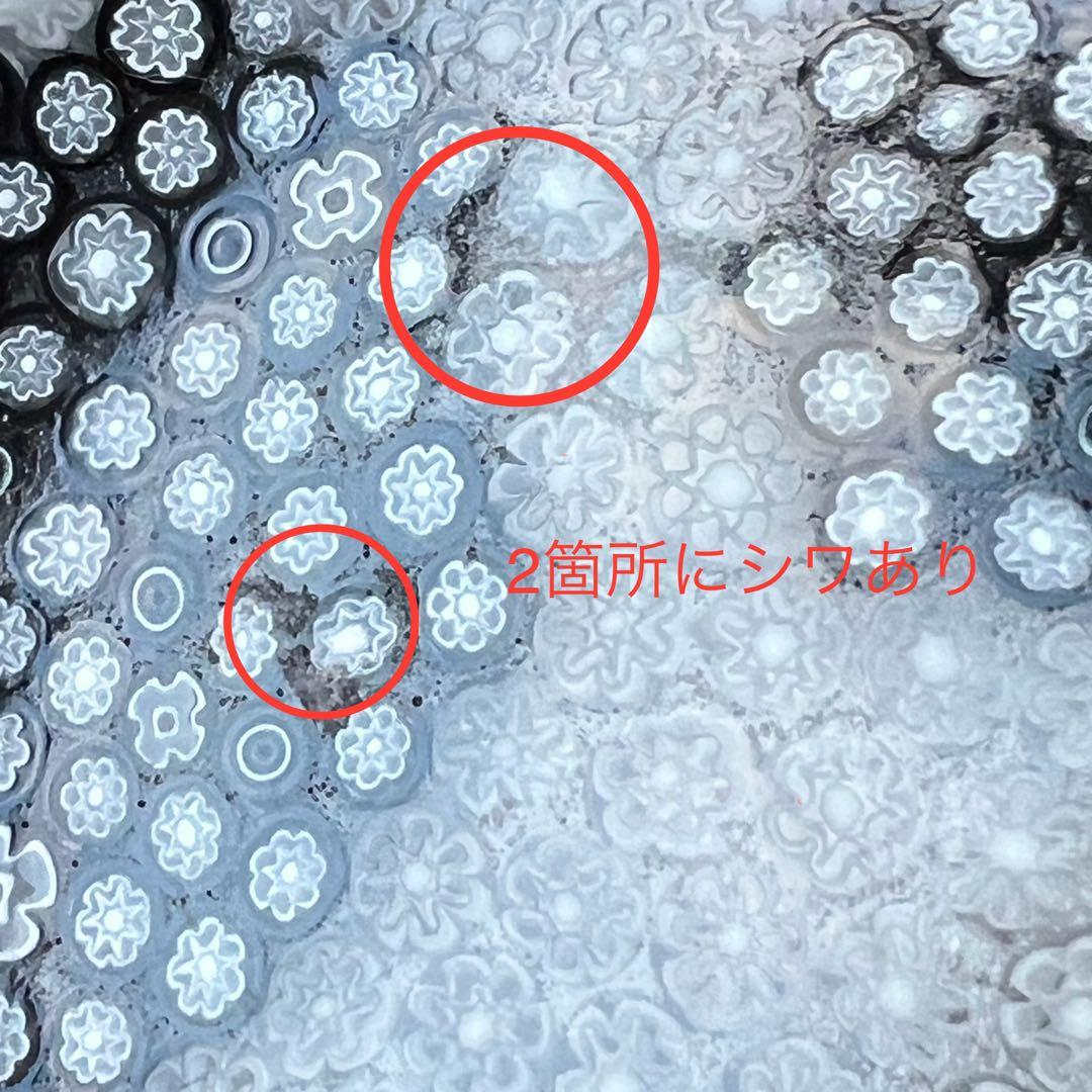 ベネチアンガラス ミルフィオリプレート　「月明かりの物語」と「牛柄」