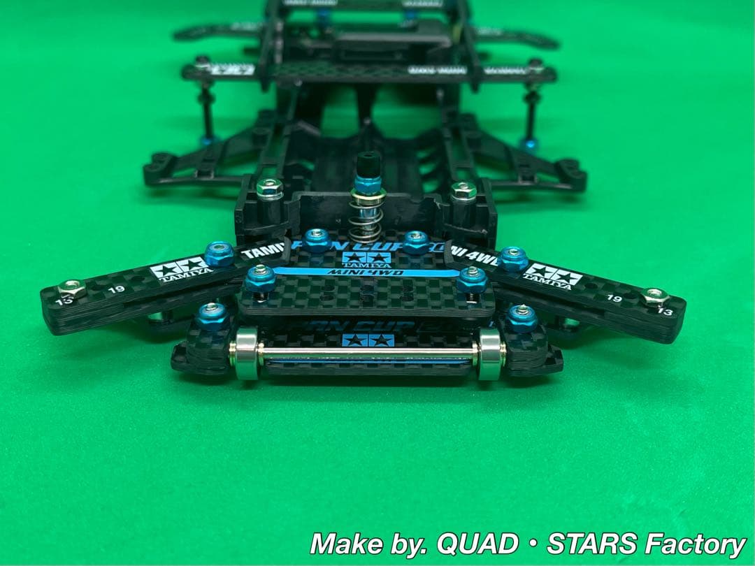 【ミニ四駆・FM-A用】1軸アンカー＋リヤスキッドローラー【J-CUP2021】