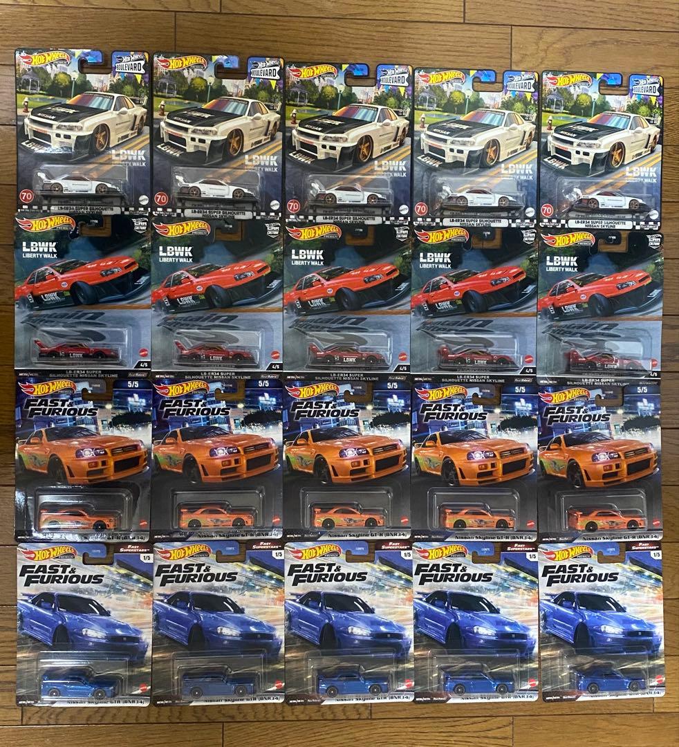 ホットウィール　リバティーウォーク LBWKシルエット スカイラインER34