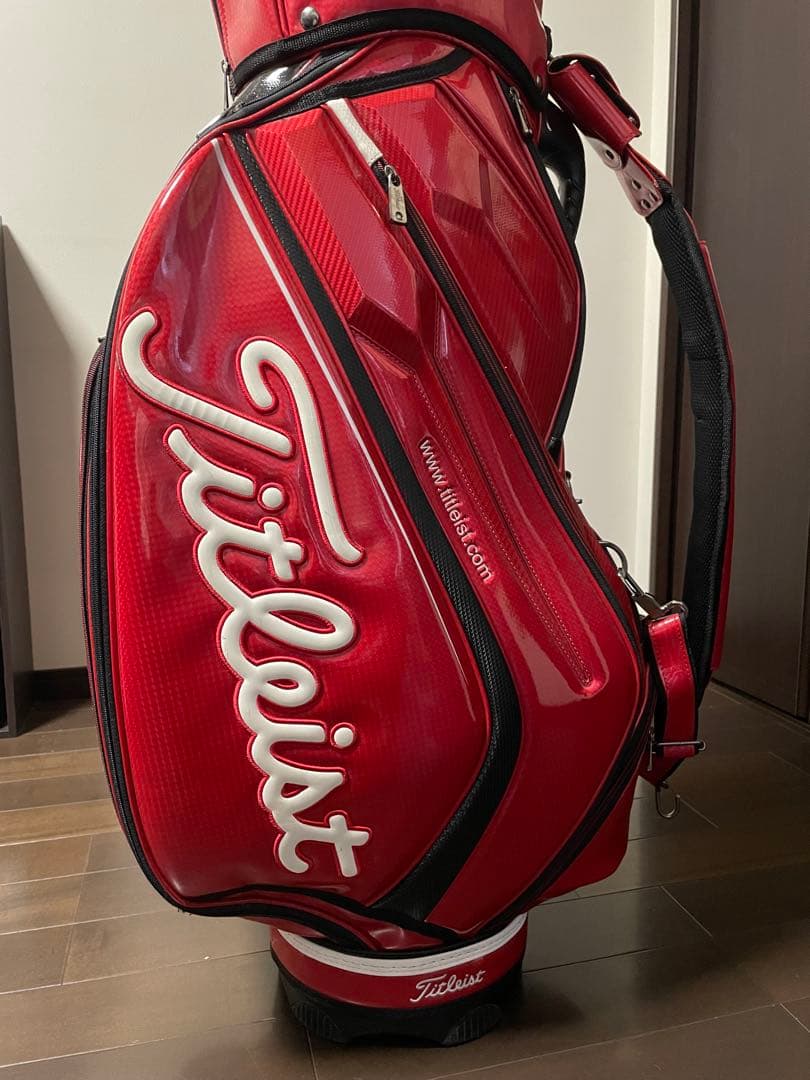 Titleist 赤 ゴルフキャディバッグ