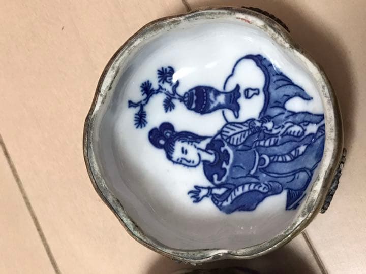 光緒年製　足銀　香合？　時代本物