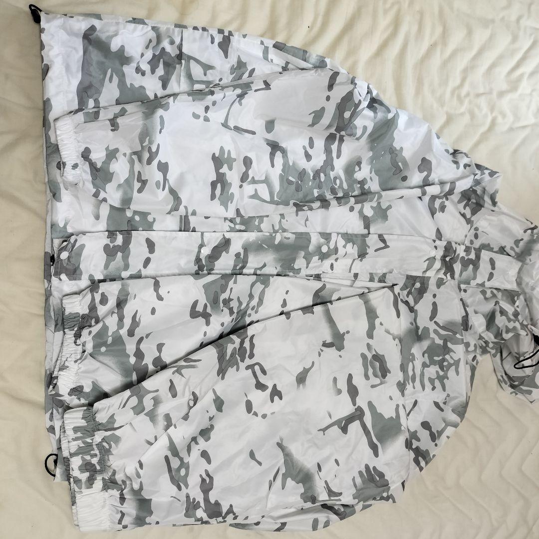 最終値下 雪地迷彩 レインスーツ リュックカバー バラクラバ 手袋 傘 L