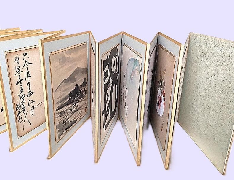 色紙　色紙集　書　画　書画　仏画　禅　景堂　公道　肉筆