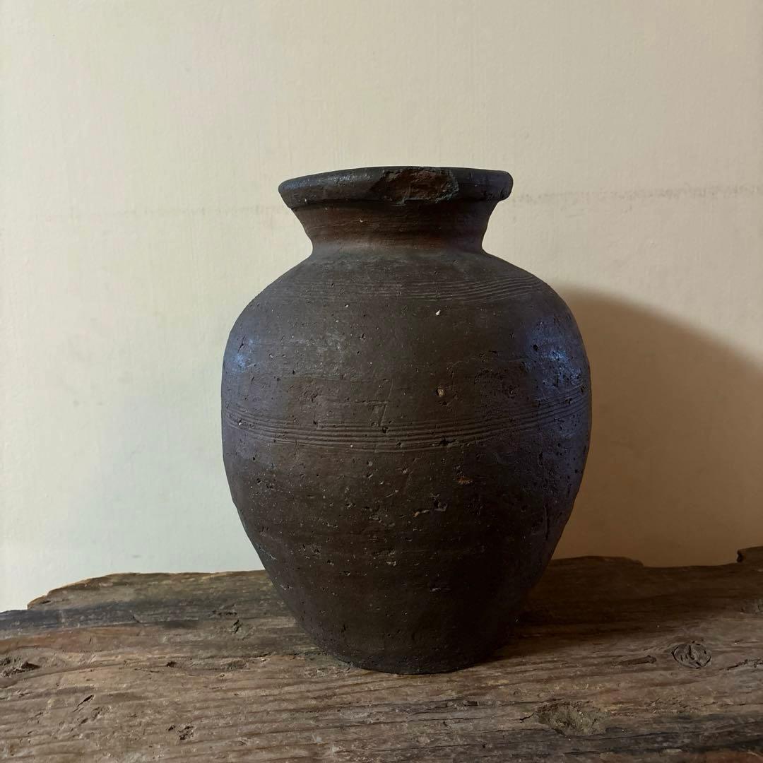 古備前壷　室町時代頃　古丹波　古越前　古信楽　瀬戸　骨董　花器　古陶磁　検:李朝