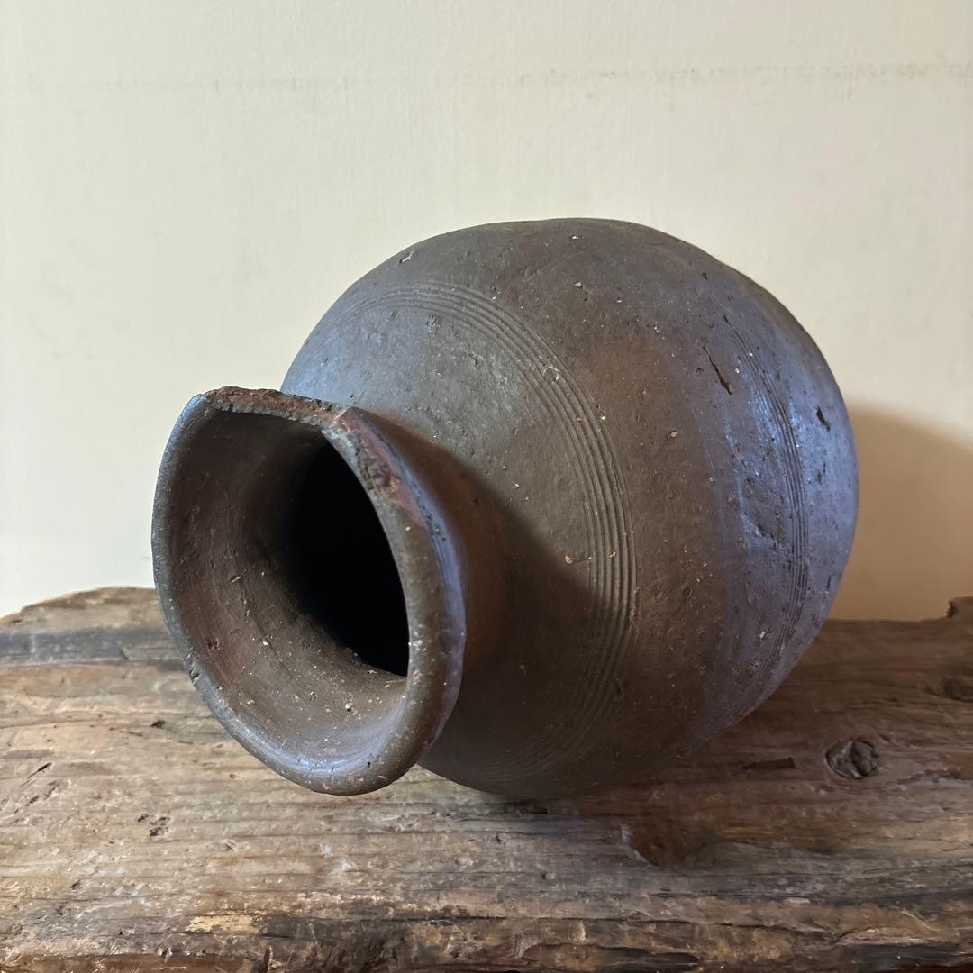 古備前壷　室町時代頃　古丹波　古越前　古信楽　瀬戸　骨董　花器　古陶磁　検:李朝