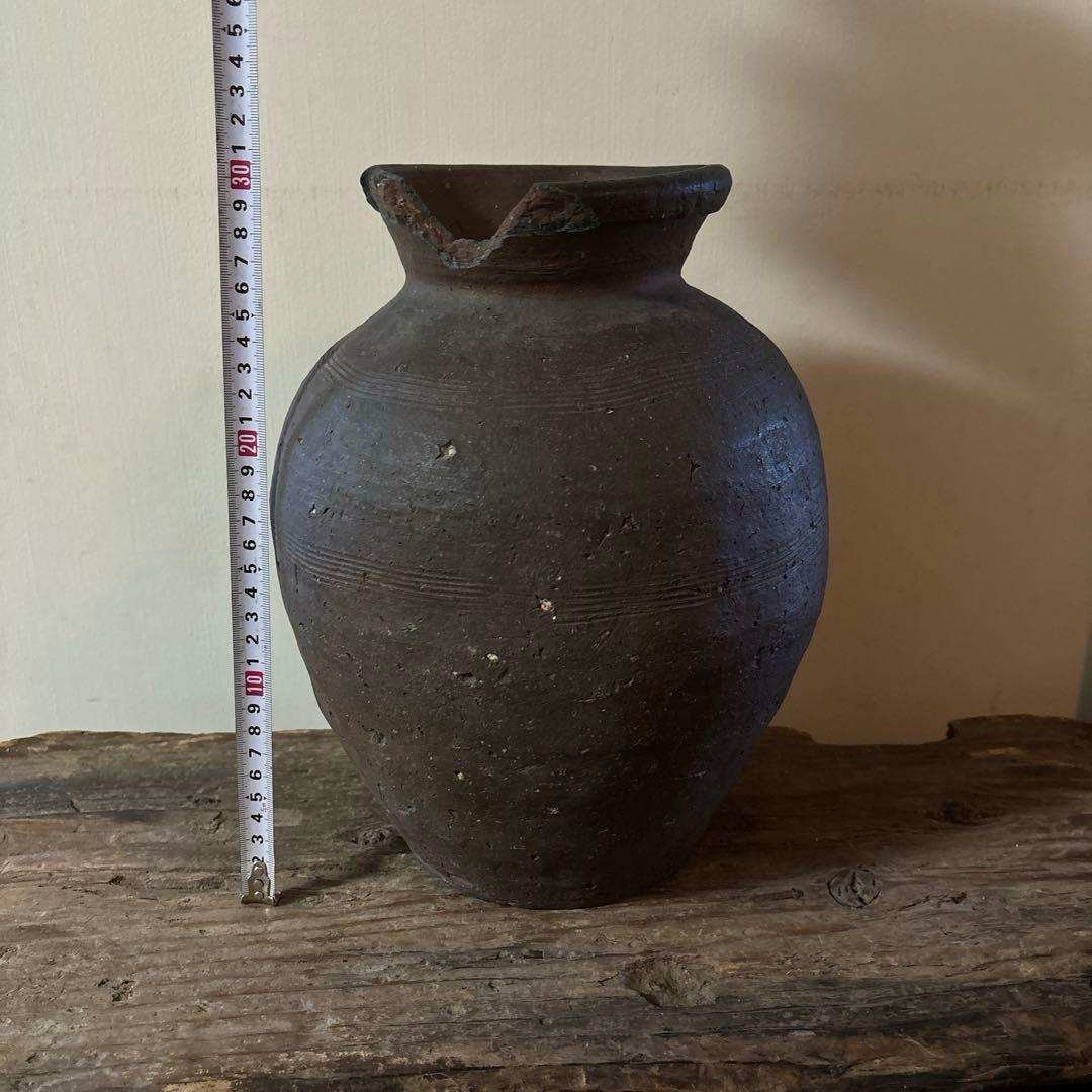 古備前壷　室町時代頃　古丹波　古越前　古信楽　瀬戸　骨董　花器　古陶磁　検:李朝