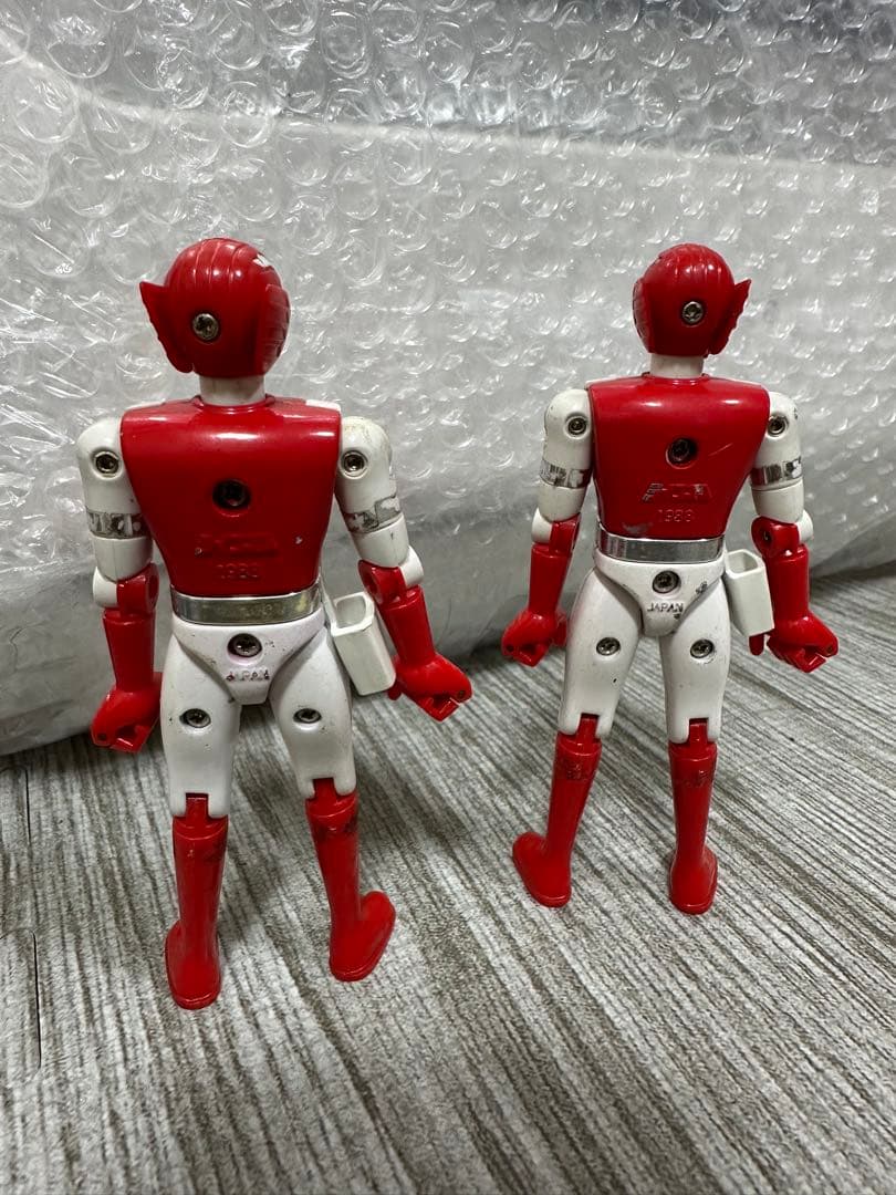 【当時物】超獣戦隊ライブマン レッドファルコン フィギュア 2体 1988年
