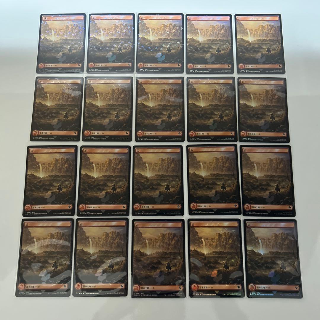 MTG FF チョコボトラックFoil 基本土地 日本語版 100枚