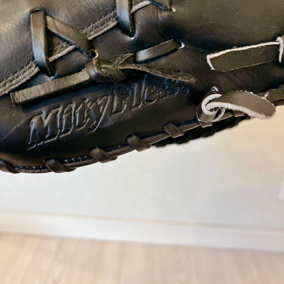 【廃盤 希少】 ミズノ ビューリーグ 軟式ファーストミット 青ロゴ サウスポー